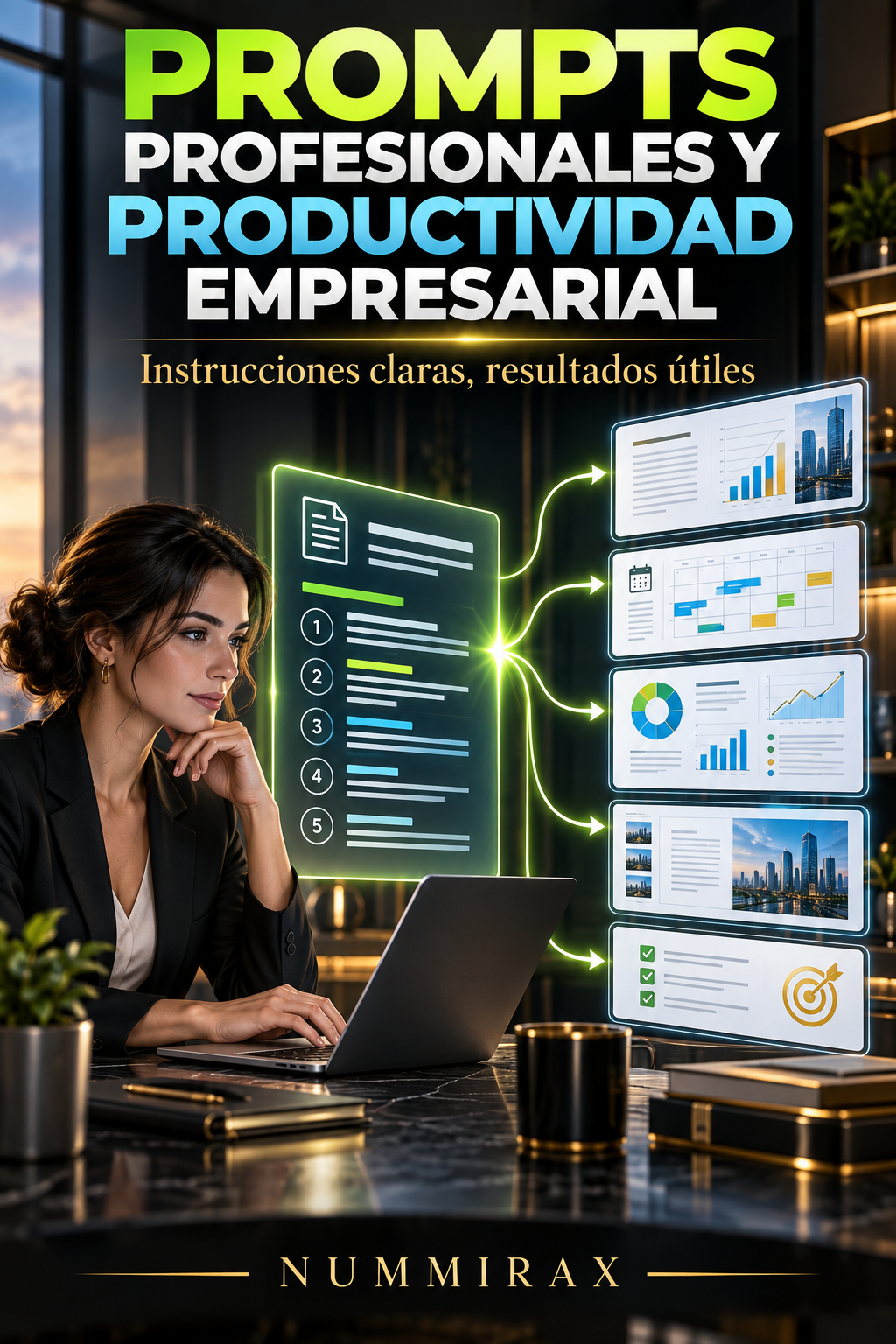 Portada de Prompts profesionales y productividad empresarial