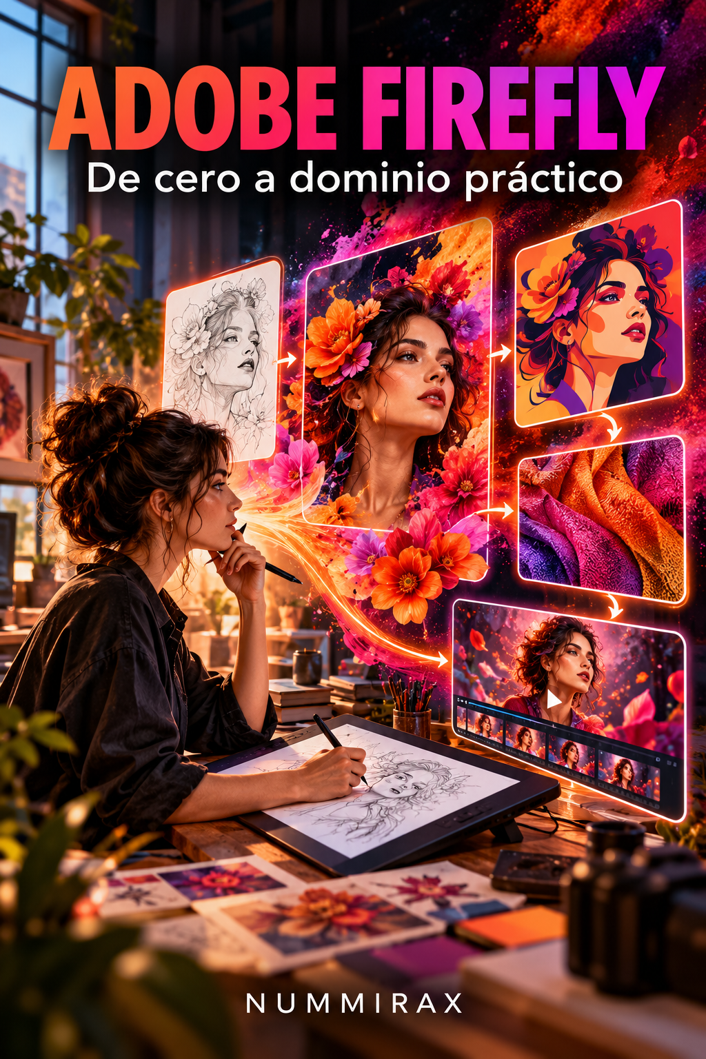 Portada de Adobe Firefly de cero a dominio práctico