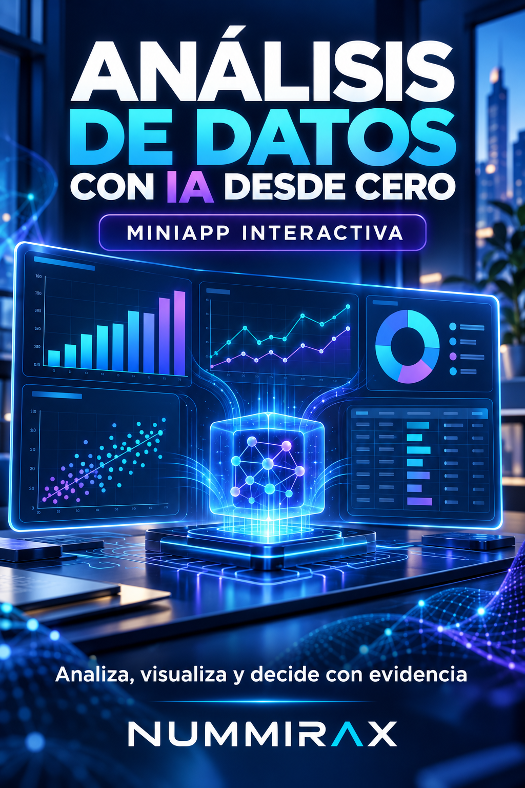 Portada de Análisis de datos con IA desde cero — Miniapp interactiva
