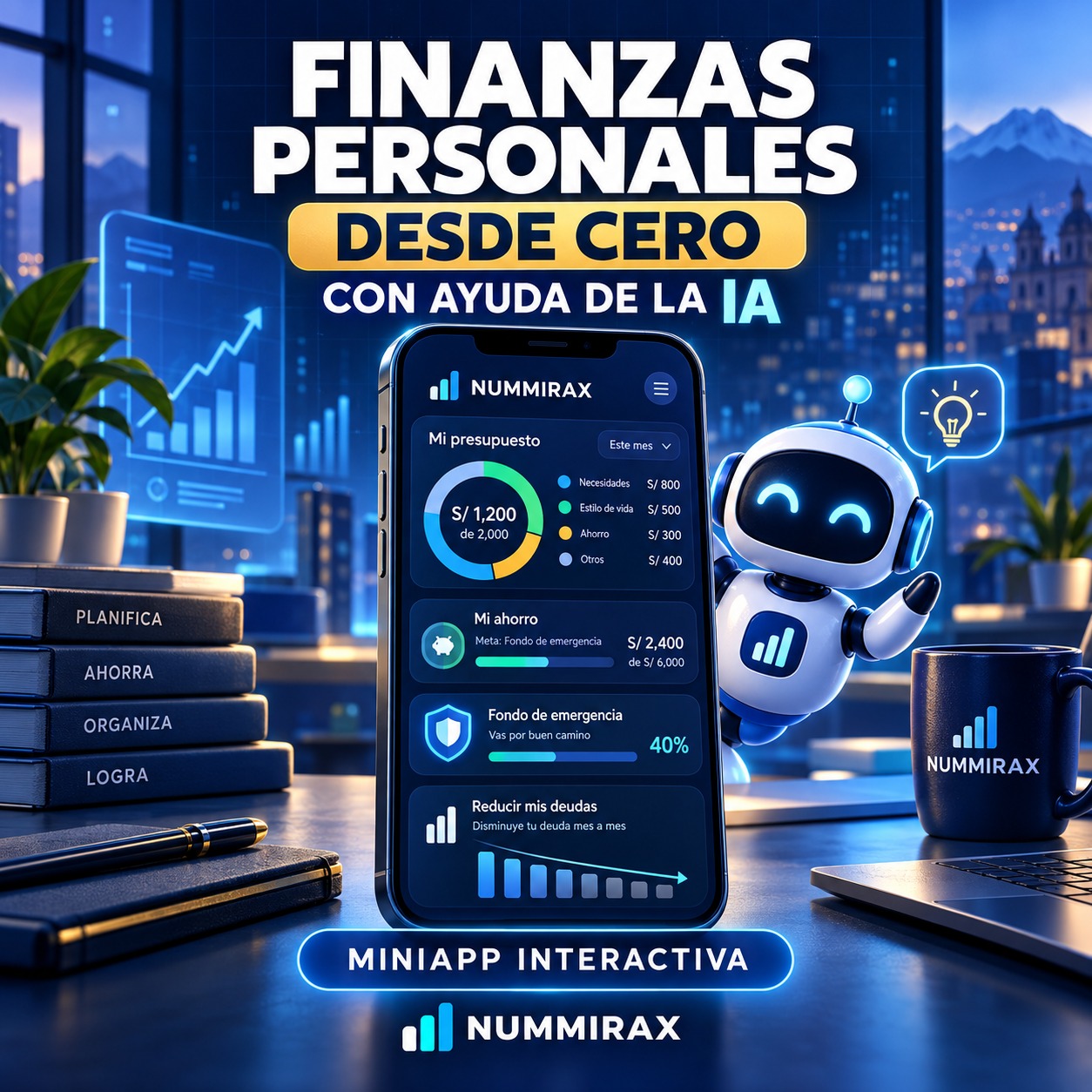 Portada de Finanzas personales desde cero con ayuda de la IA — Miniapp interactiva