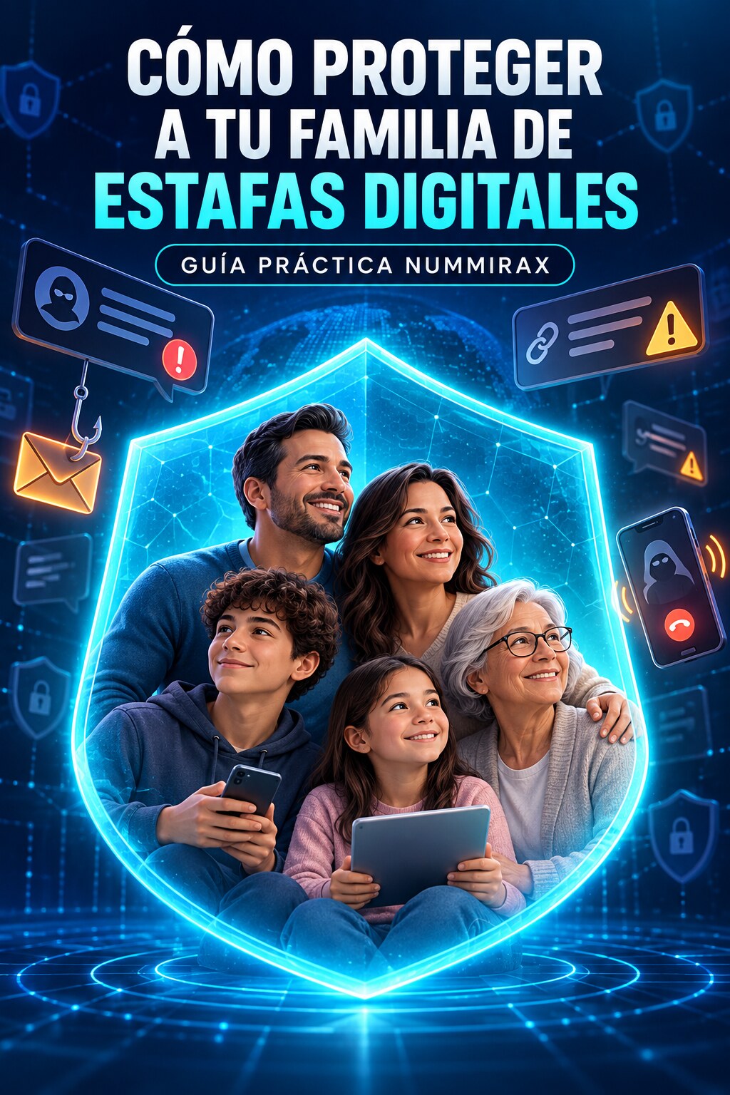 Portada de Cómo proteger a tu familia de estafas digitales — Miniapp interactiva