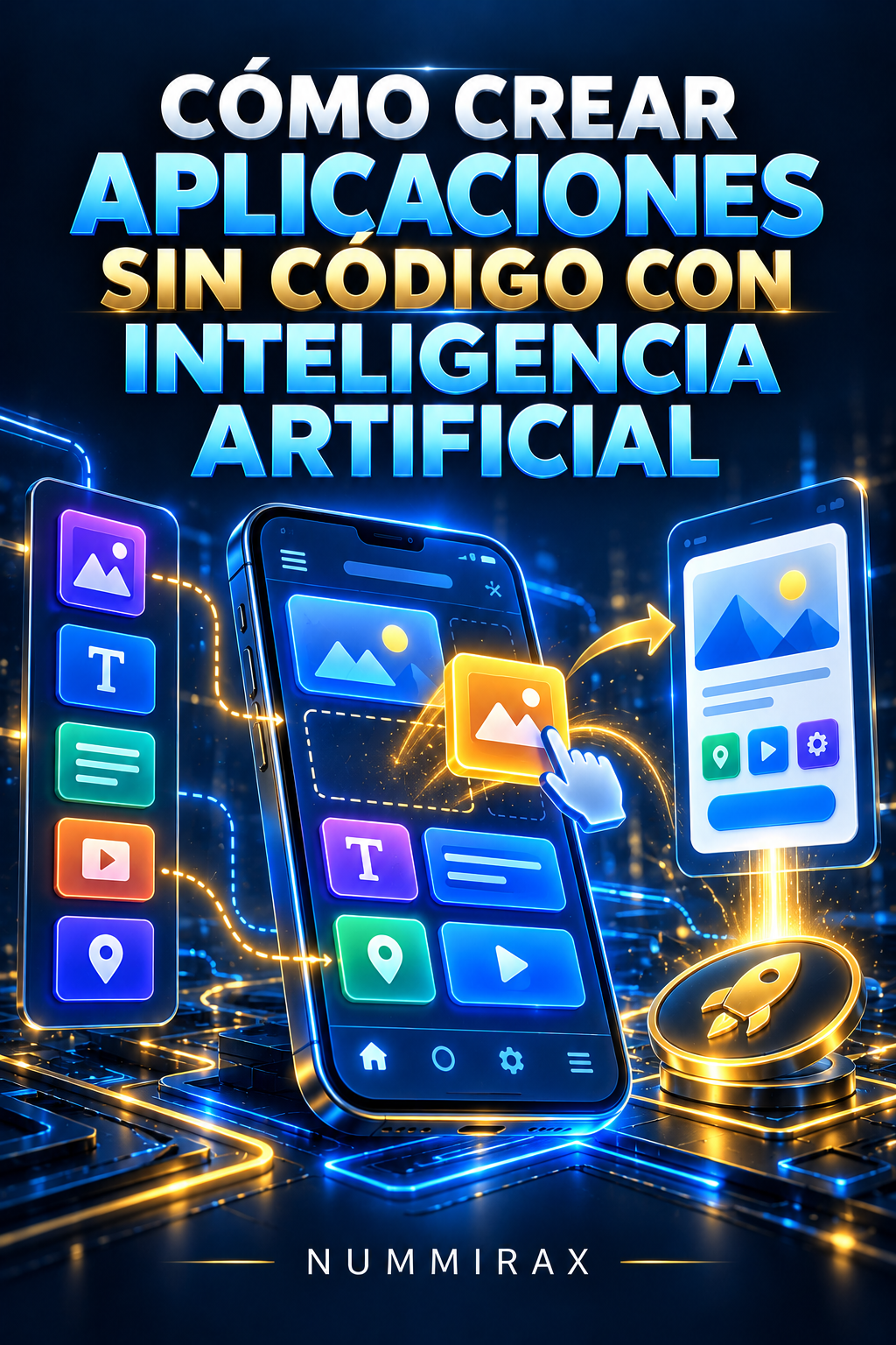 Portada de Cómo crear aplicaciones sin código con inteligencia artificial