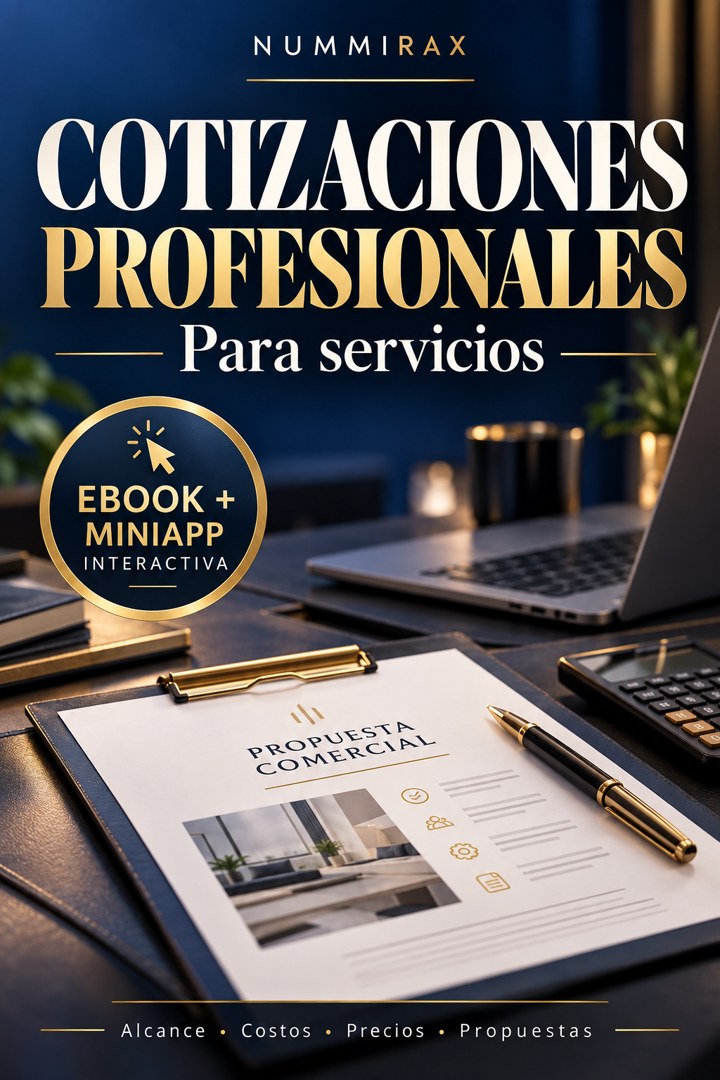 Portada de Cotizaciones profesionales para servicios — Miniapp interactiva