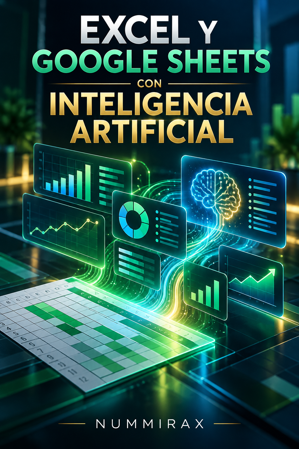 Portada de Excel y Google Sheets con inteligencia artificial