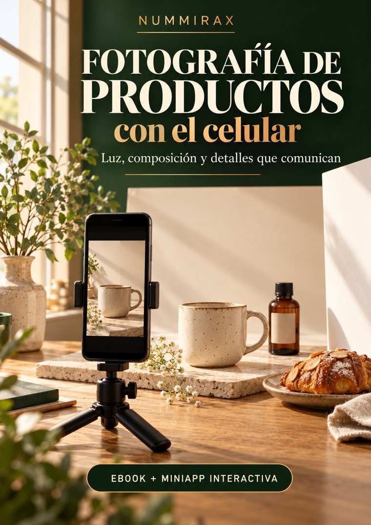 Portada de Fotografía de productos con el celular — Miniapp interactiva