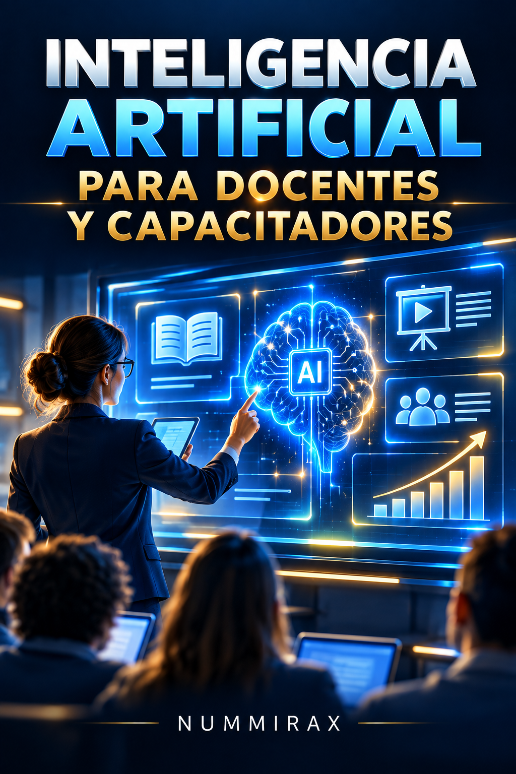 Portada de Inteligencia artificial para docentes y capacitadores