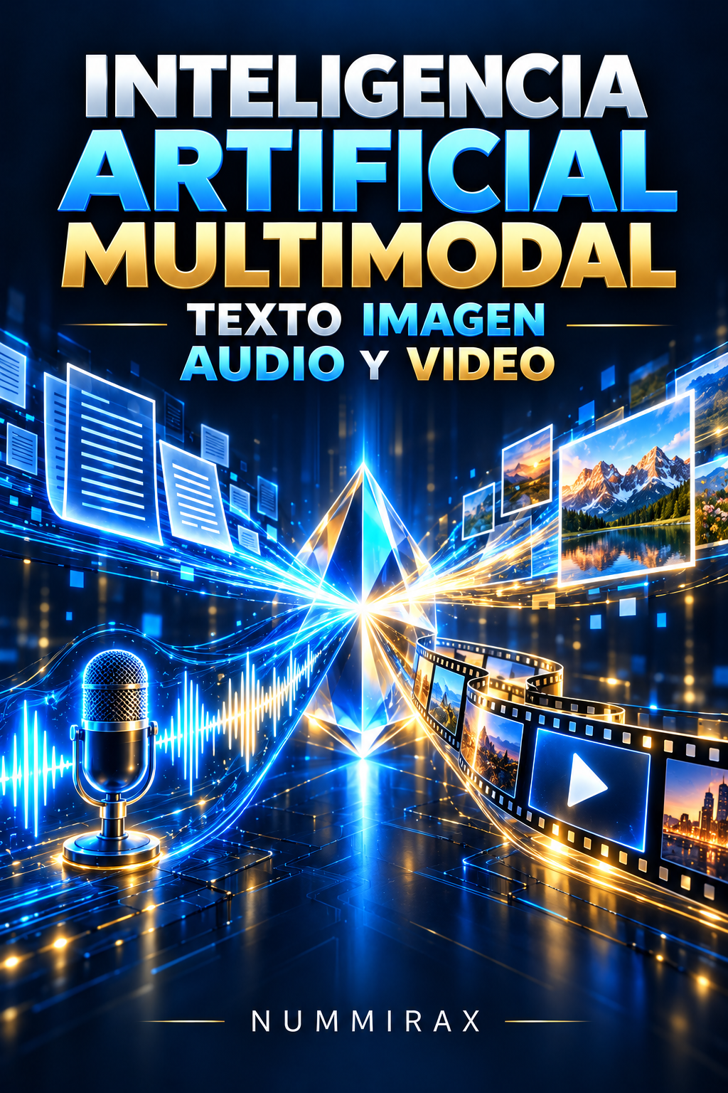 Portada de Inteligencia artificial multimodal: texto, imagen, audio y video