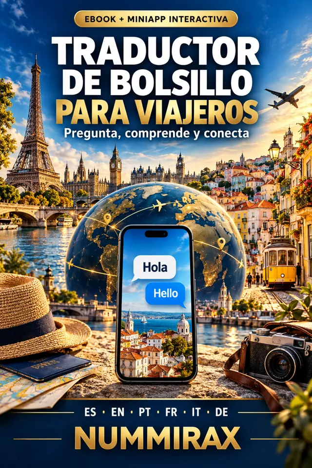 Portada de Traductor de bolsillo para viajeros — Miniapp interactiva